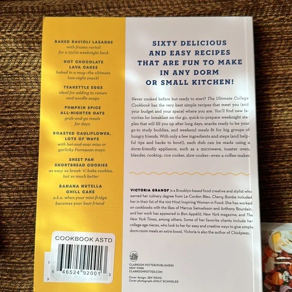 The Ultimate College Cookbook- Victoria Granof easy flavor forward Recipes - Picture 6 of 13
